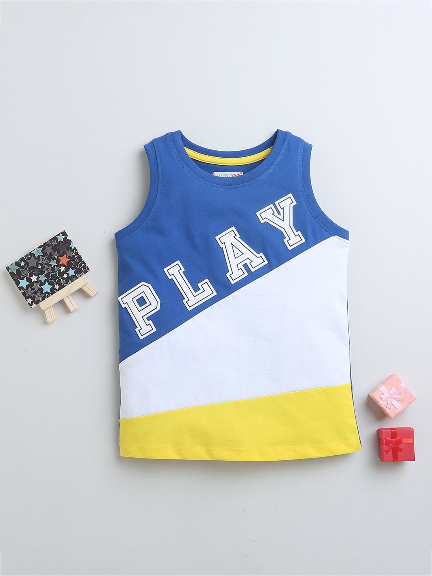 Bumzee Boys Multicolor Color Block T-Shirt