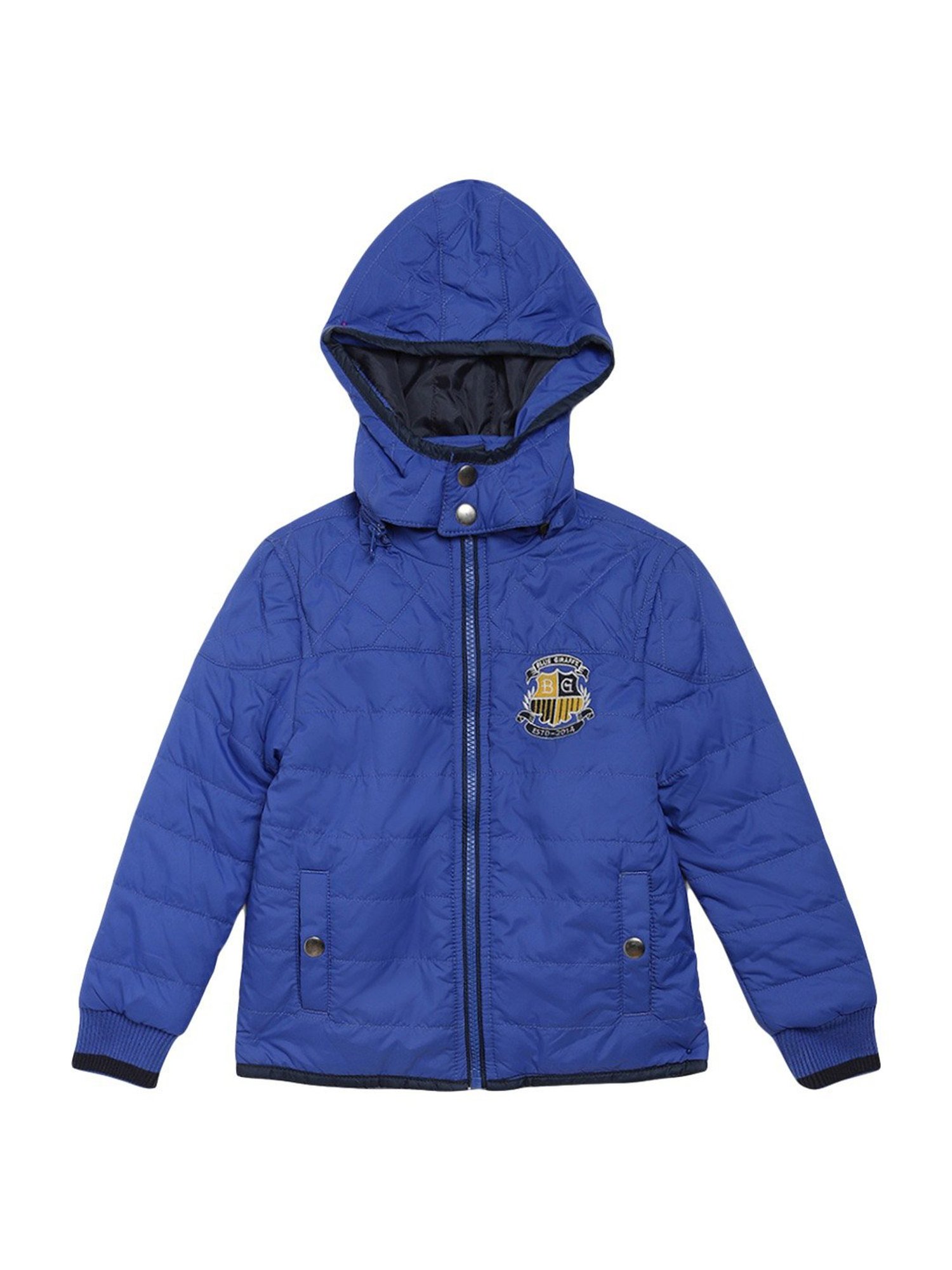 Blue Giraffe Kids Blue Regular Fit Jacket