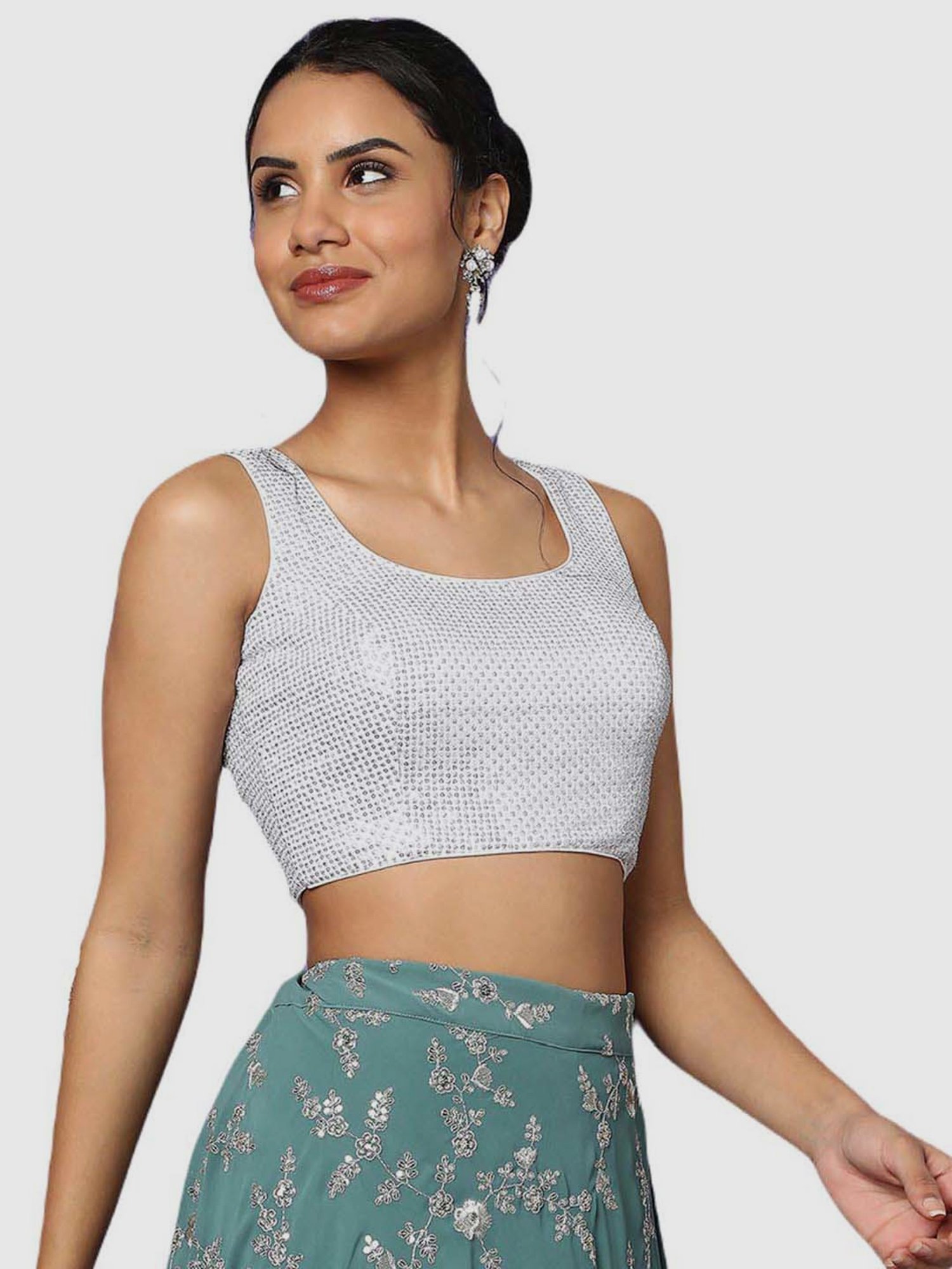 Salwar Studio Red Textured Blouse