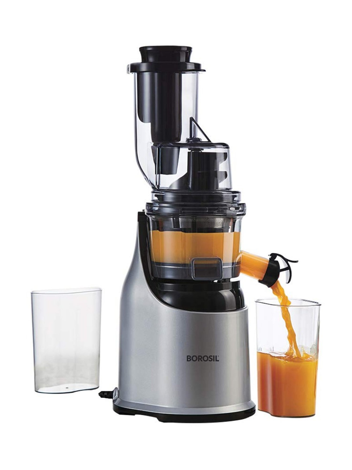 Borosil Juicer Mixer Grinder 200W, 600 ml with 1 Jar & 100 Percent copper motor (Black)