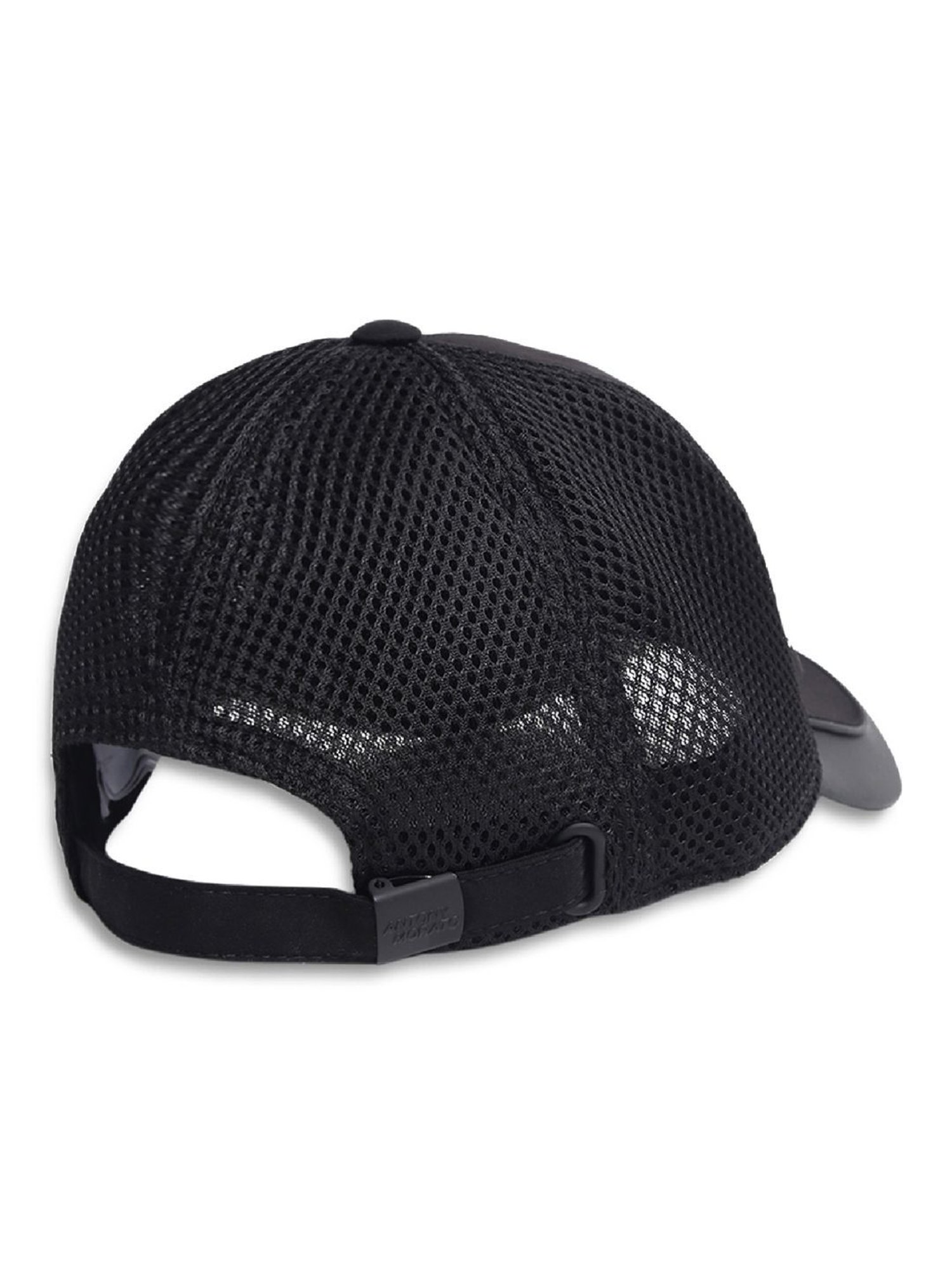 Antony Morato Black Poplin 3D Logo Baseball Cap (S/M)