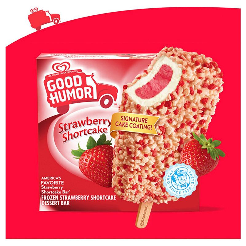 Good Humor Ice Cream & Frozen Desserts Strawberry Shortcake Bar - 6pk