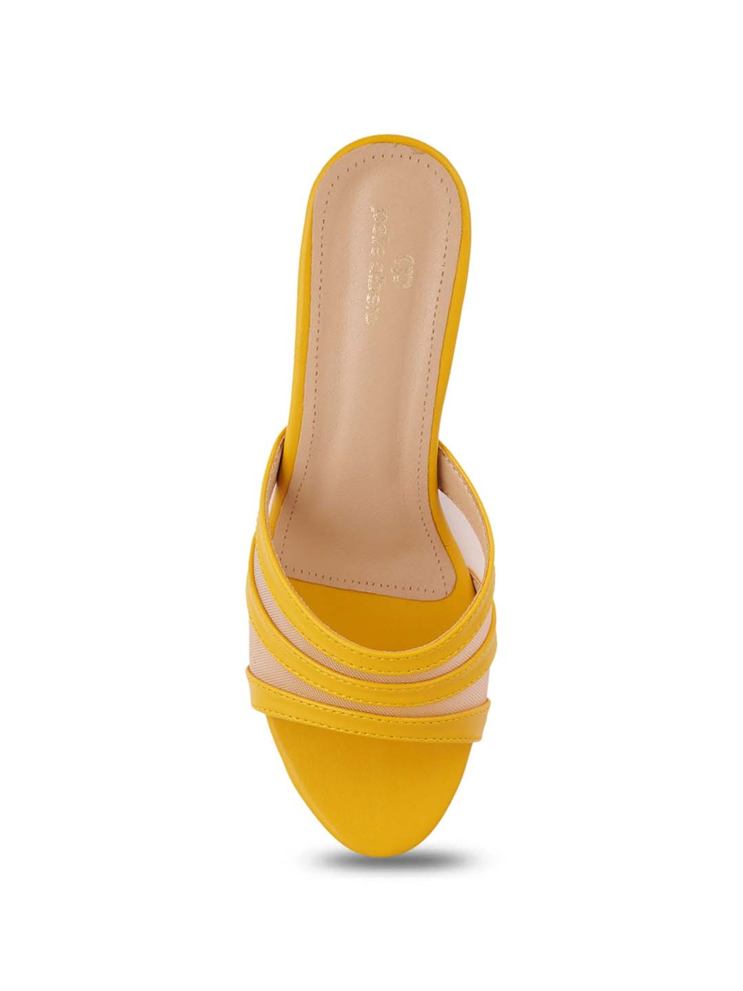 Pelle Albero Women's Mustard Casual Stilettos