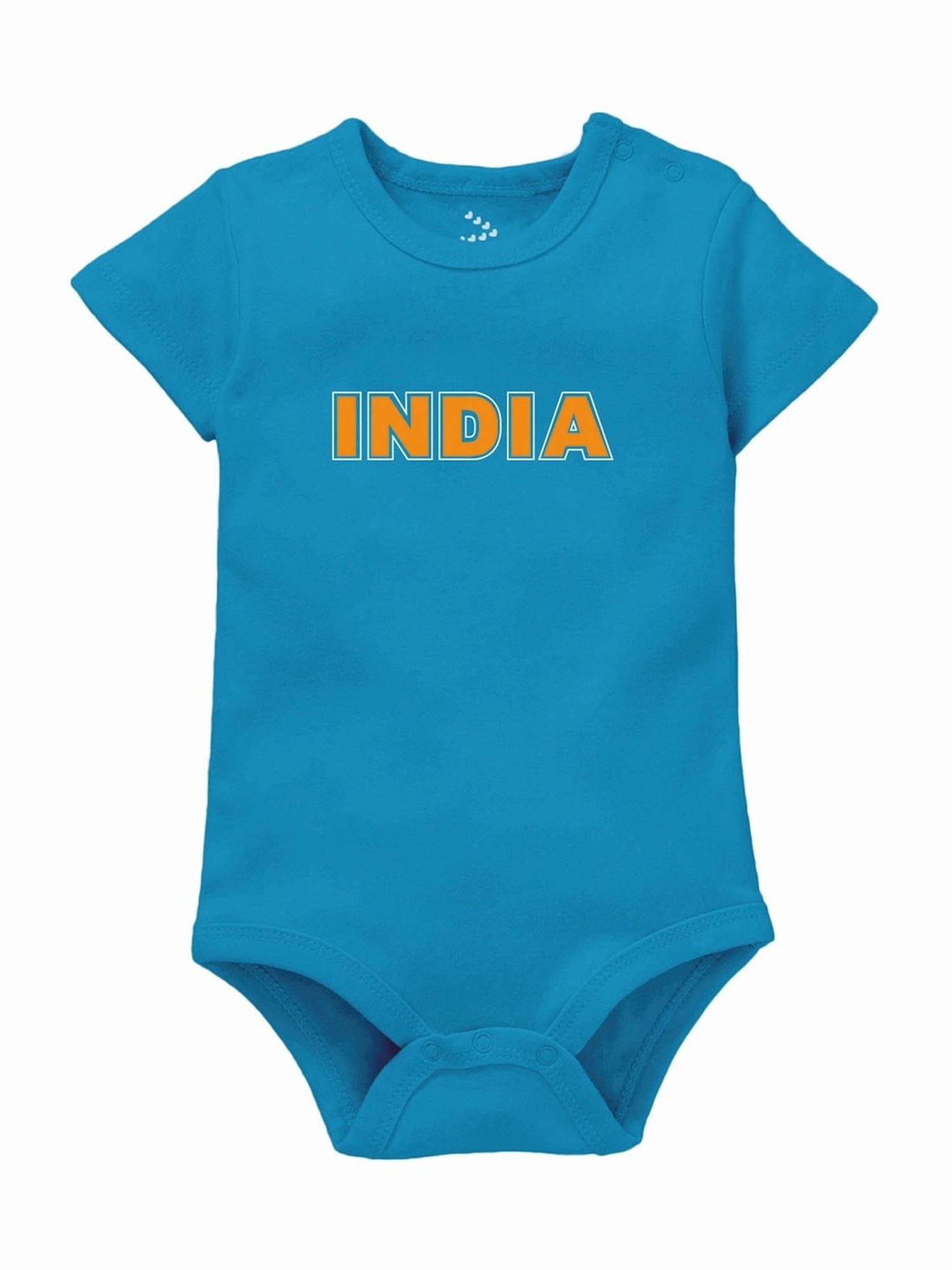 Zeezeezoo Kids Blue Cotton Printed Onesie