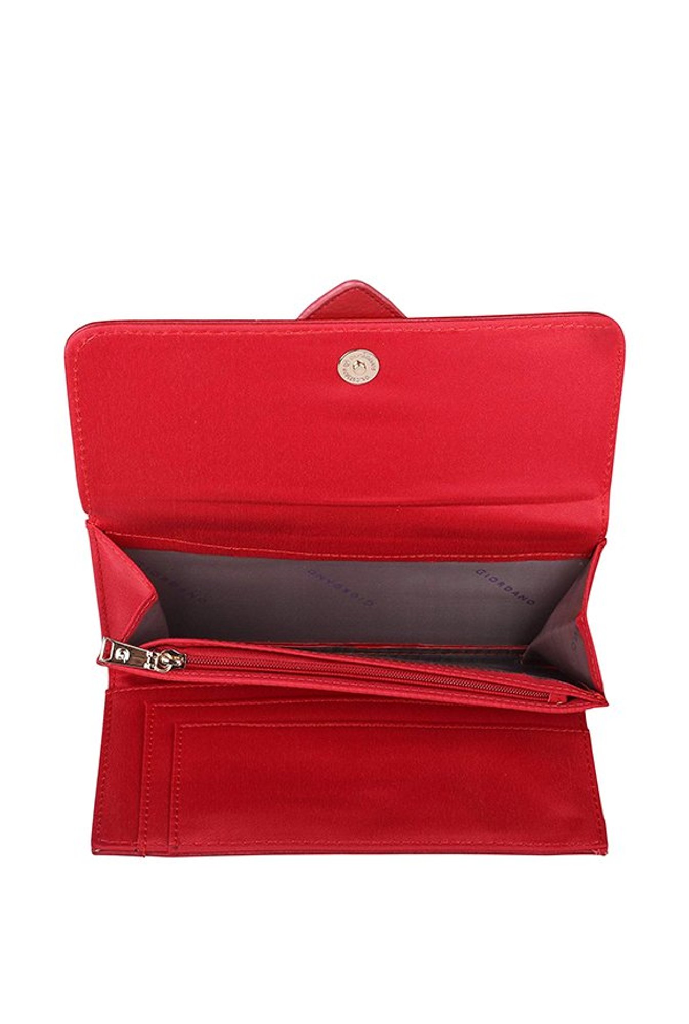 Giordano Red Riveted Tri-Fold Wallet