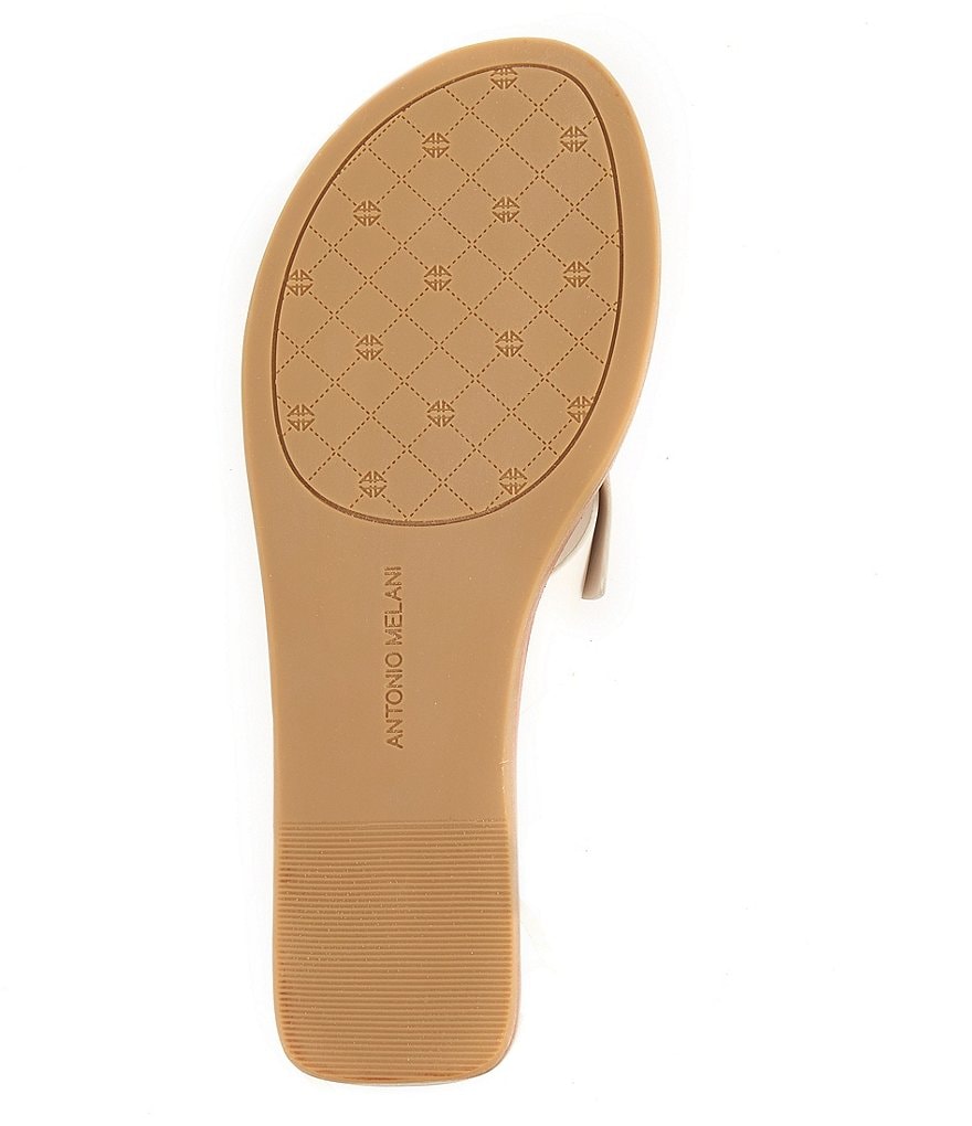 Antonio Melani Loyren Knotted Leather Thong Flat Sandals