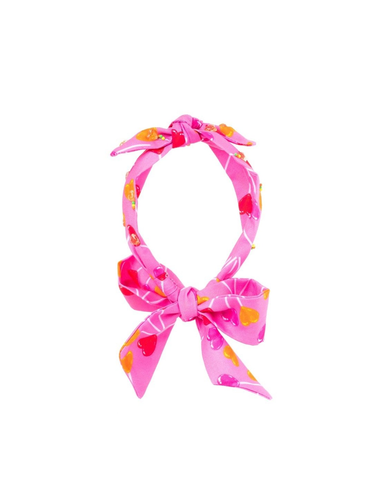 Choko Pink Embellished Hair Band