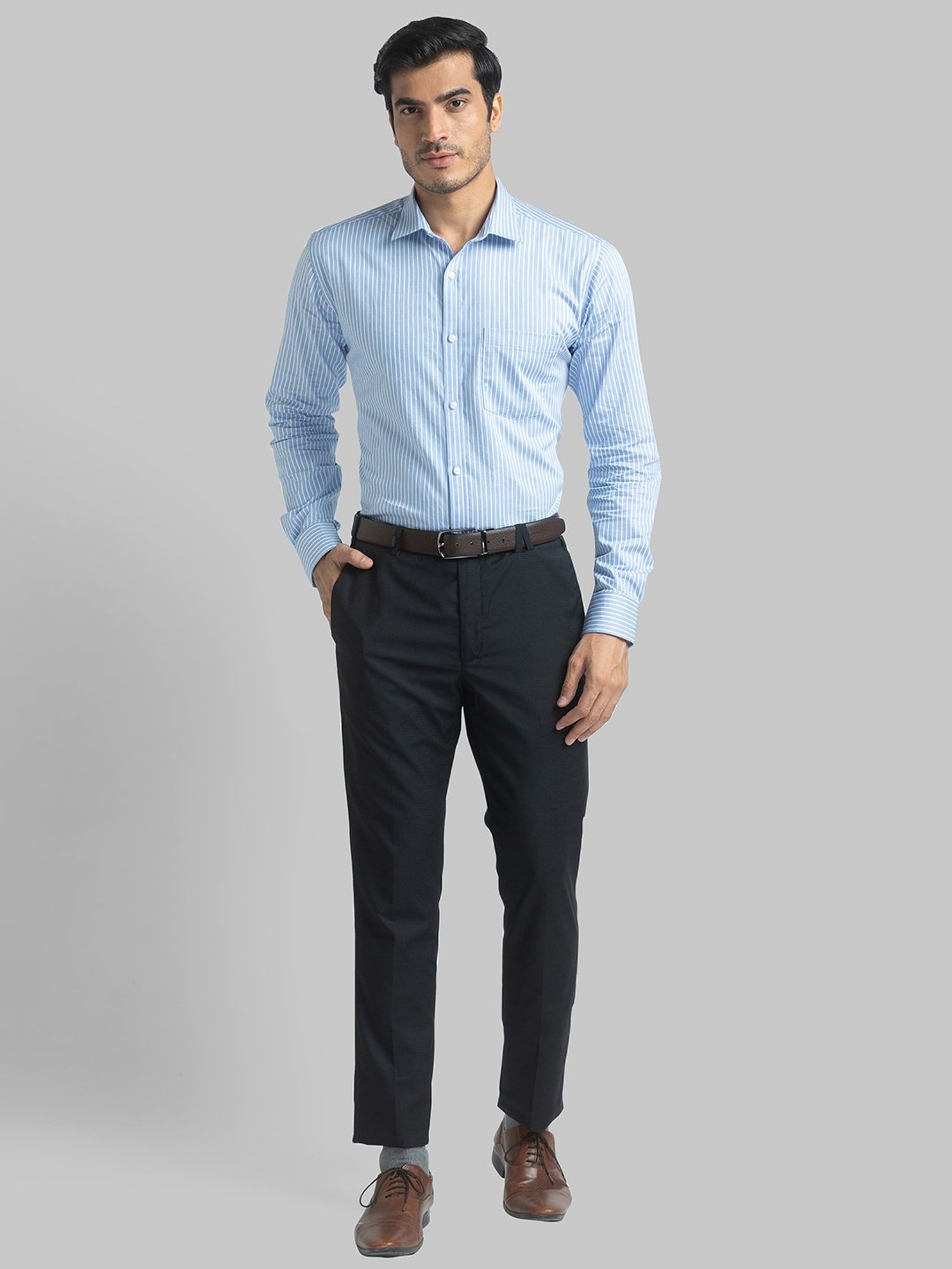 Park Avenue Black  Super Slim Fit Trousers