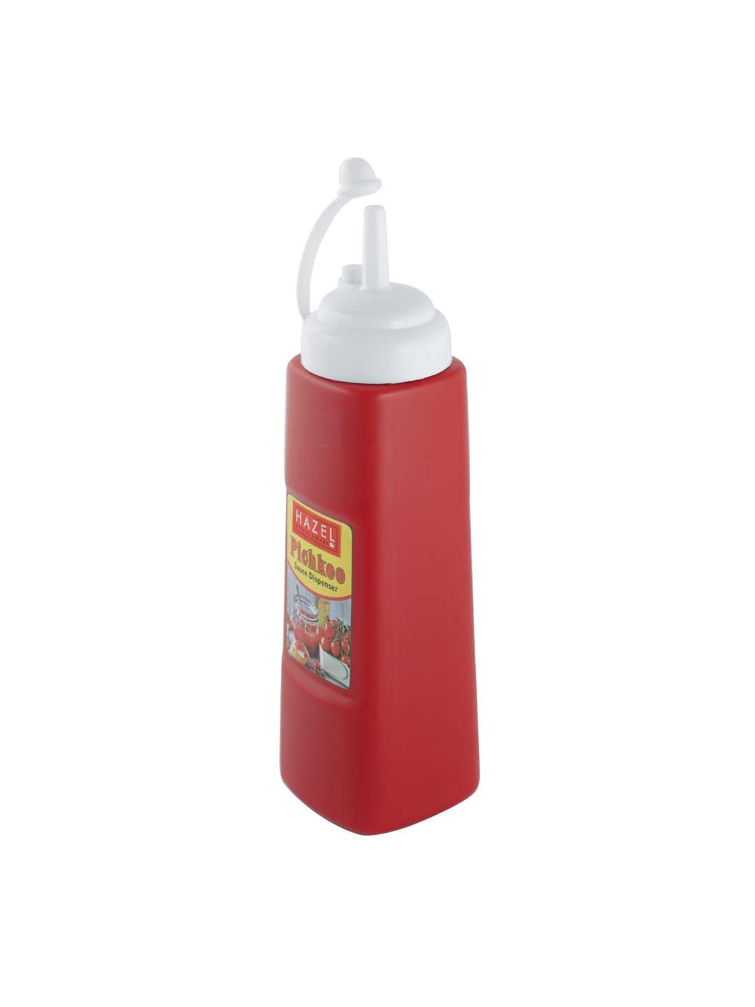 HAZEL Red Polypropylene Chutney Bottle (0.56 L) - Set of 1