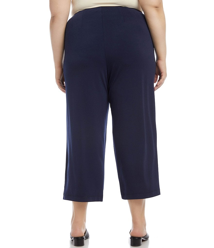 Karen Kane Plus Size Brooklyn Pull-On Cropped Pants