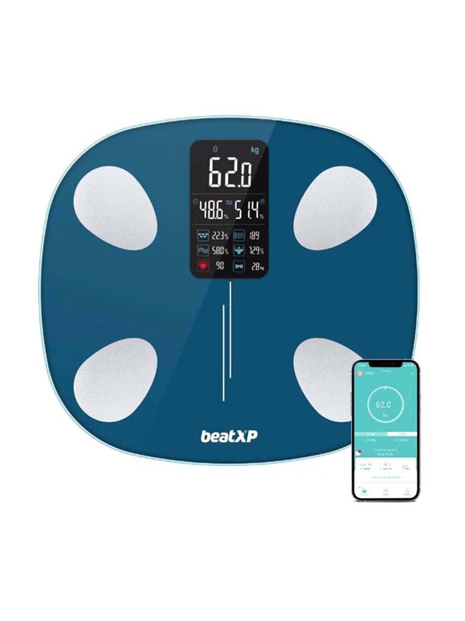 beatXP SmartPlus Prime Weighing Scale (Teal)