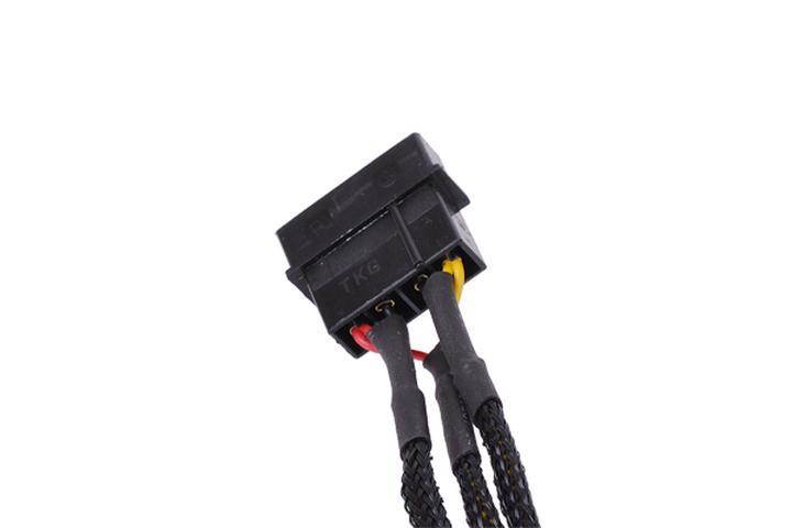 Phobya 4-Pin Voltage Reduction Cable, 5V/7V/12V - 30cm | Black(87485)