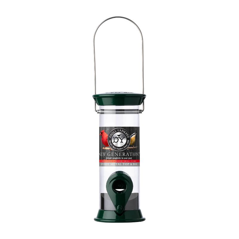 Droll Yankees New Generation 8" Sunflower/Mixed Seed Feeder - Green