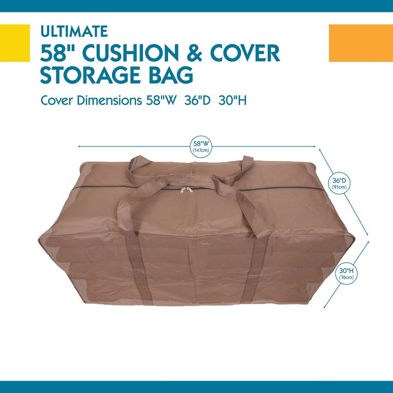 58"W Ultimate Cushion Storage Bag Mochaccino - Classic Accessories
