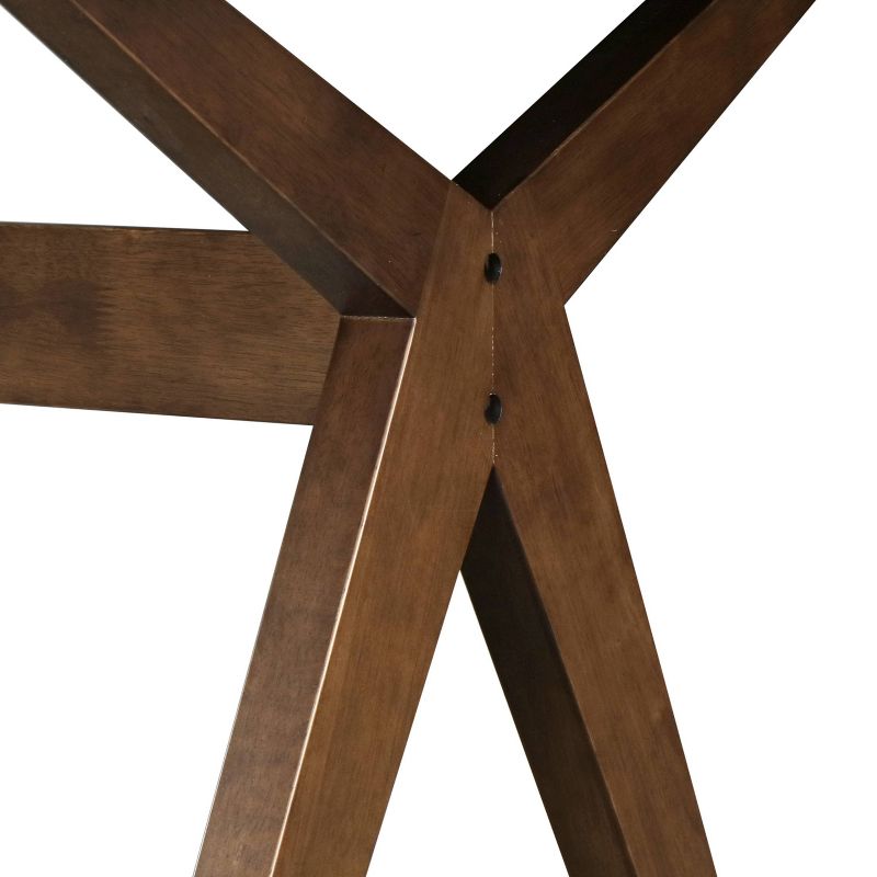 Lukas Wood Dining Table Brown - Adore Decor