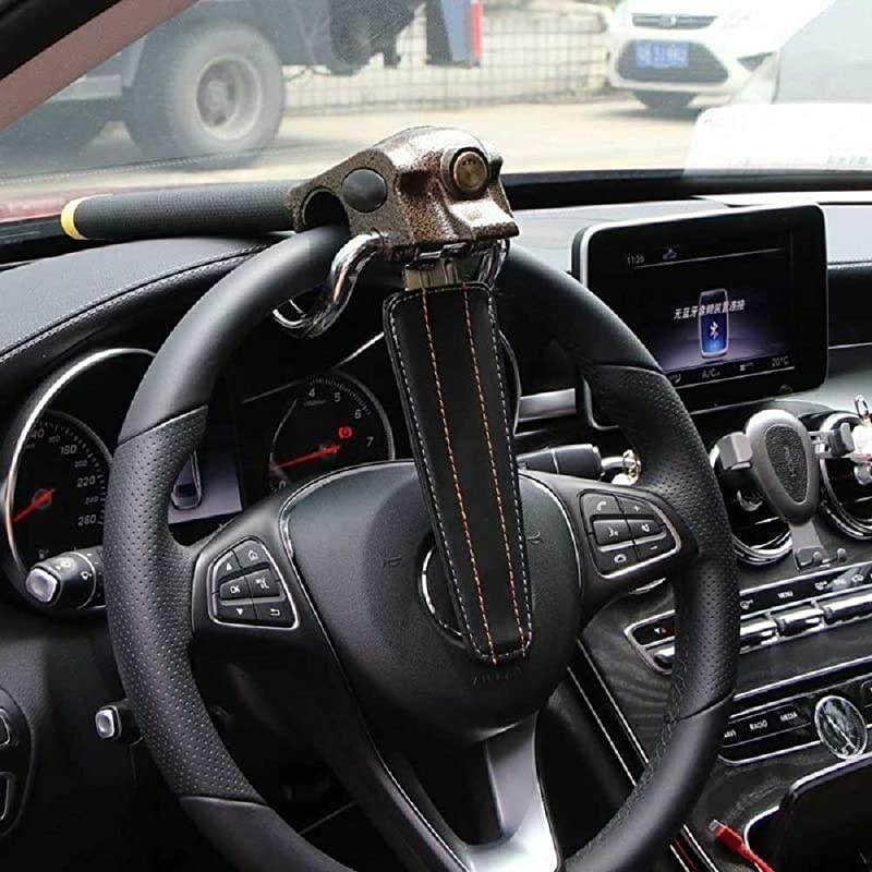 Highend Steering Wheel Lock Anti Cut Saw Rust with 3 keys for SUV Heavy Duty Vehicle Car