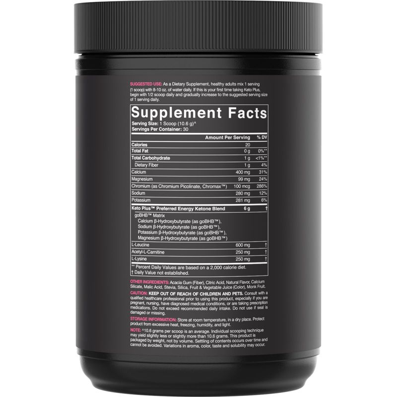 Sports Research Keto Plus, GO BHB +, Raspberry Lemonade, 11.2 oz (318 g), Sports Nutrition Supplements