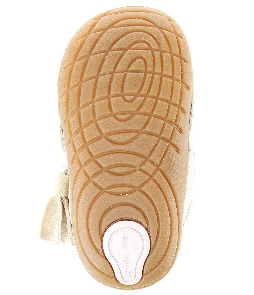 Stride Rite Girls' Genevieve Soft Motion Bow Detail Booties (Infant)