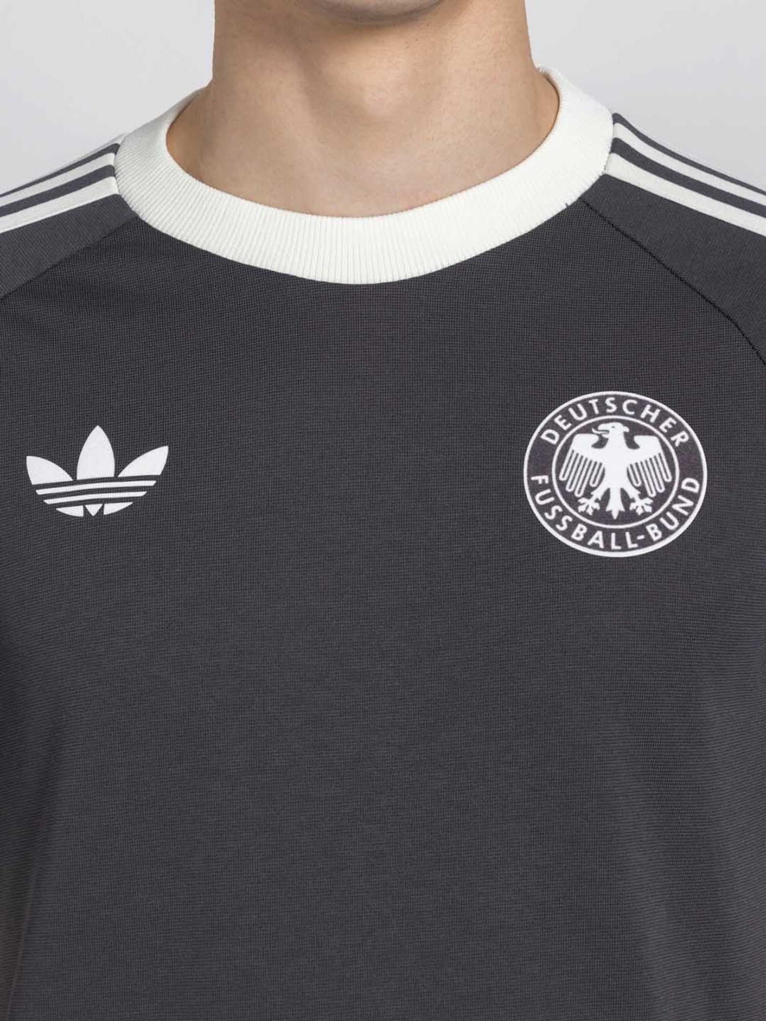 adidas Black Regular Fit Germany Adicolor Classics 3-Striped T-Shirt