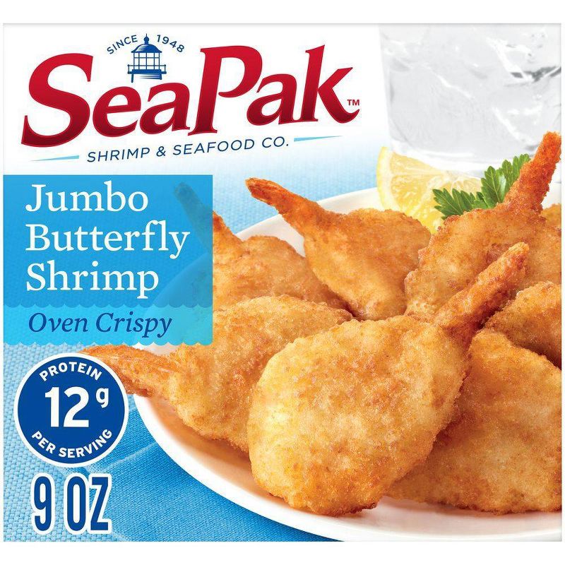 SeaPak Jumbo Butterfly Shrimp with Crispy Breading - Frozen - 9oz