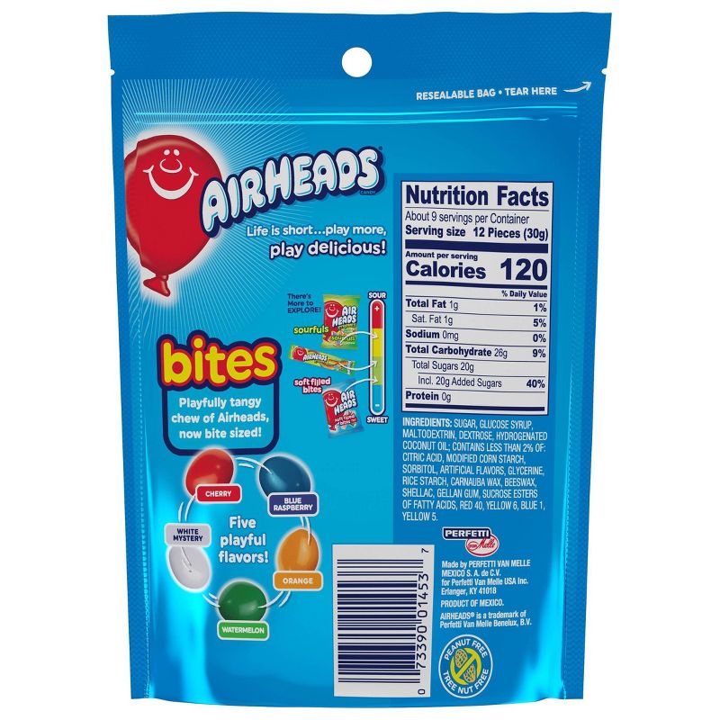 Airheads Bites Fruit Flavored Candy - 9oz