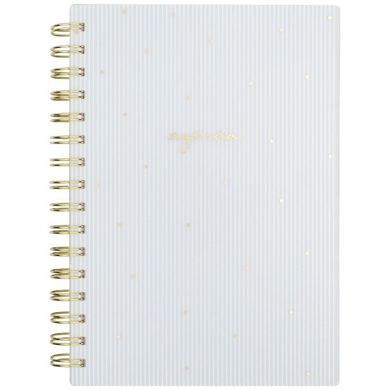 2021-22 Academic Planner 5.5" x 8.5" Frosted Plastic Wirebound Weekly/Monthly Blue - Sugar Paper™