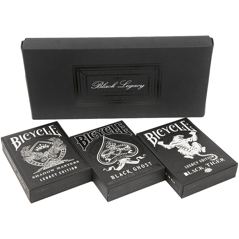 Ellusionist the Black Legacy Collection Playing Cards Deck, Set of 3