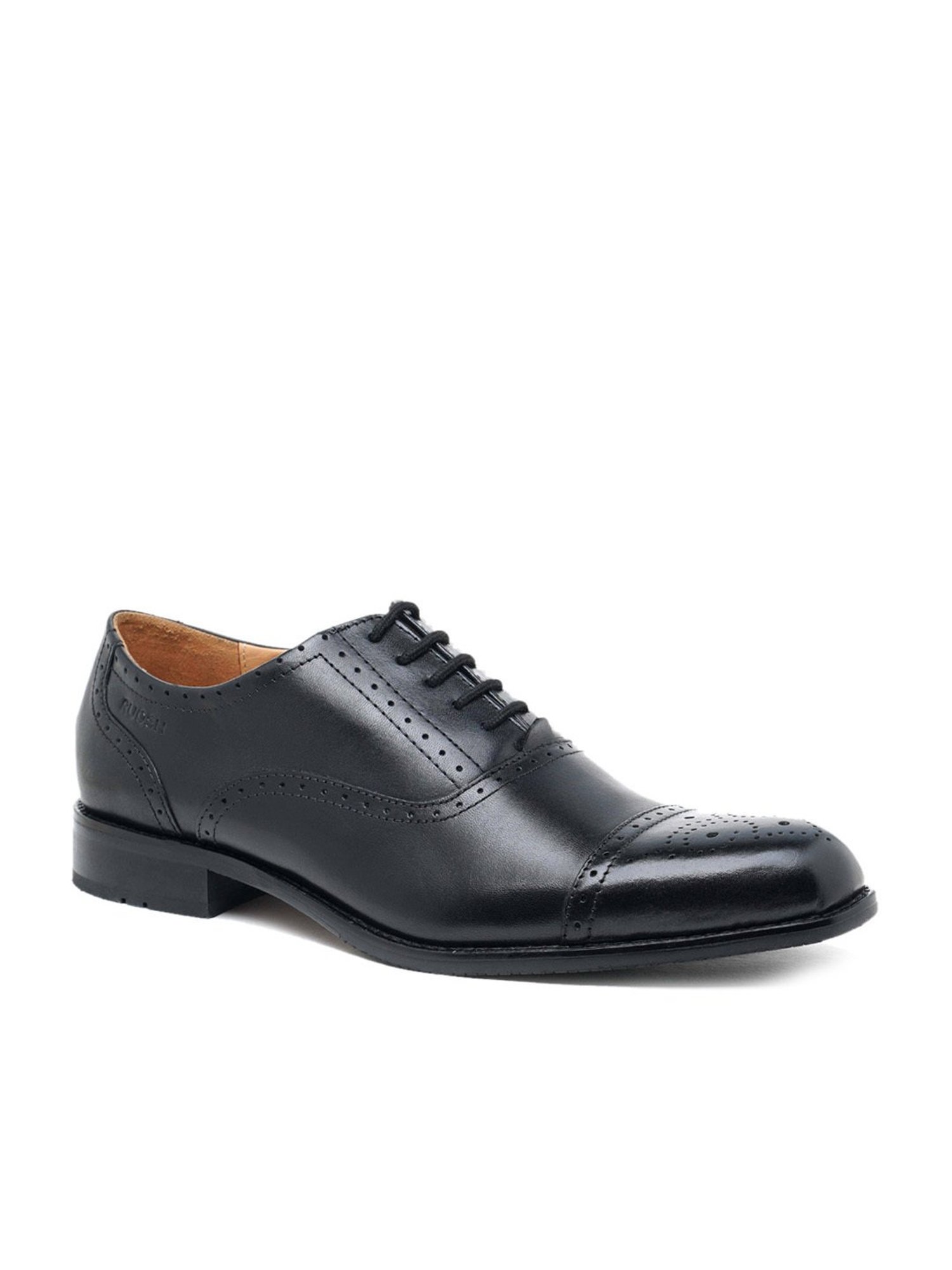 Ruosh Men's Black Oxford Shoes