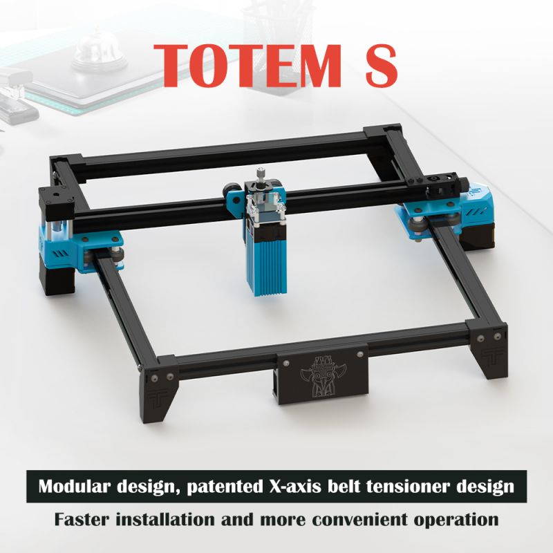 Totem CNC Laser Engraving Machine 2.5W 30 x 40cm 2Axis DIY Engraver Desktop Wood Router / Cutter / Printer + Laser Goggles