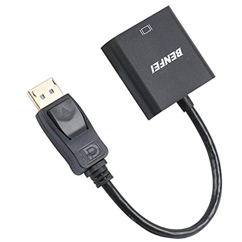 DisplayPort to DVI DVI-D Single Link Adapter, Display Port to DVI Converter Male to Female Black Compatible Lenovo, Dell, HP Other Brand