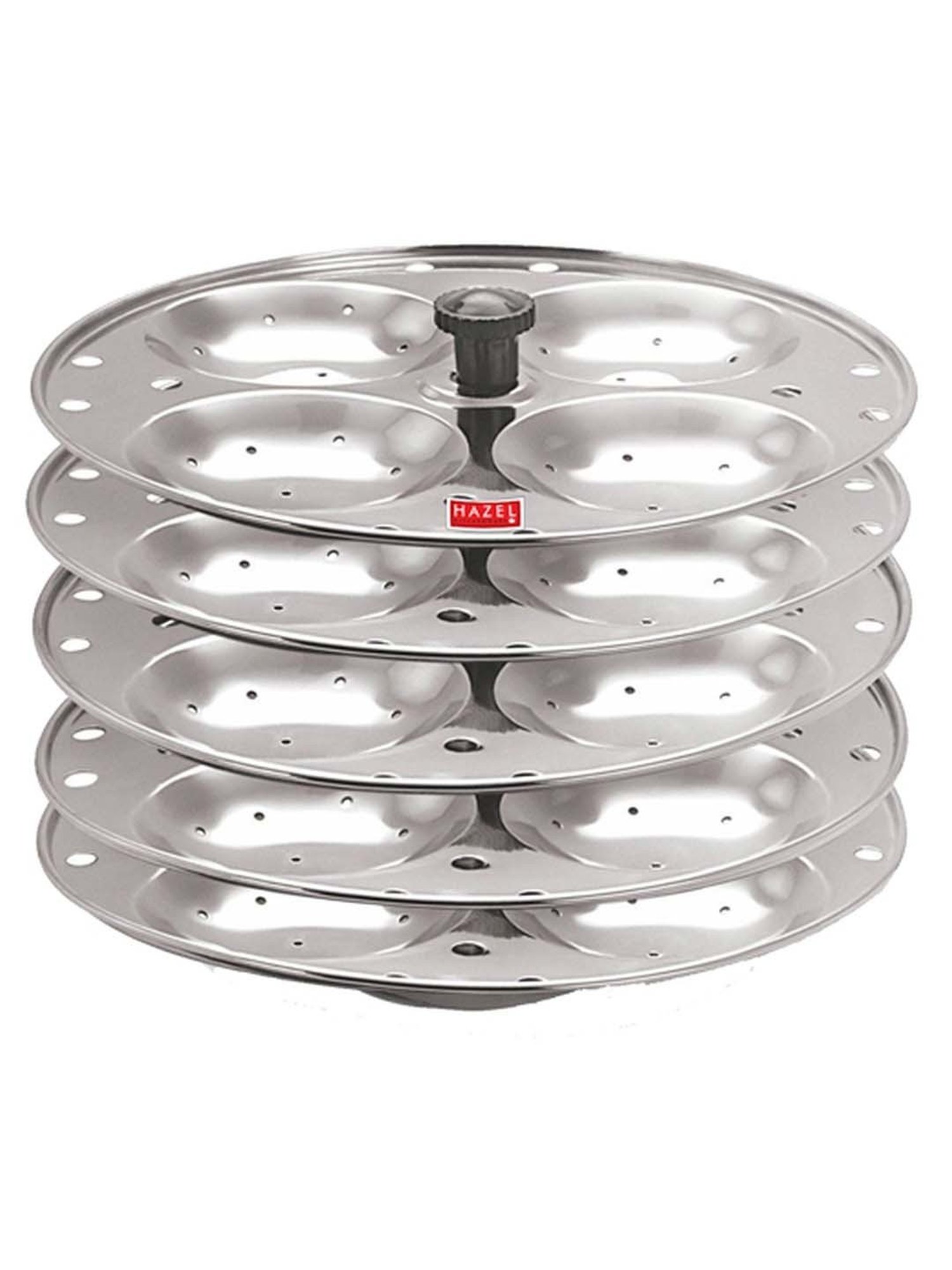 Butterfly Silver Stainless Steel Standard Idli Maker With Friendly Cooker