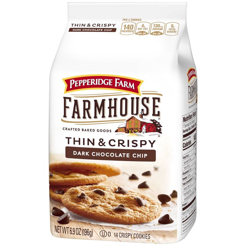 Pepperidge Farm Farmhouse Thin & Crispy Dark Chocolate Chip Cookies - 6.9oz