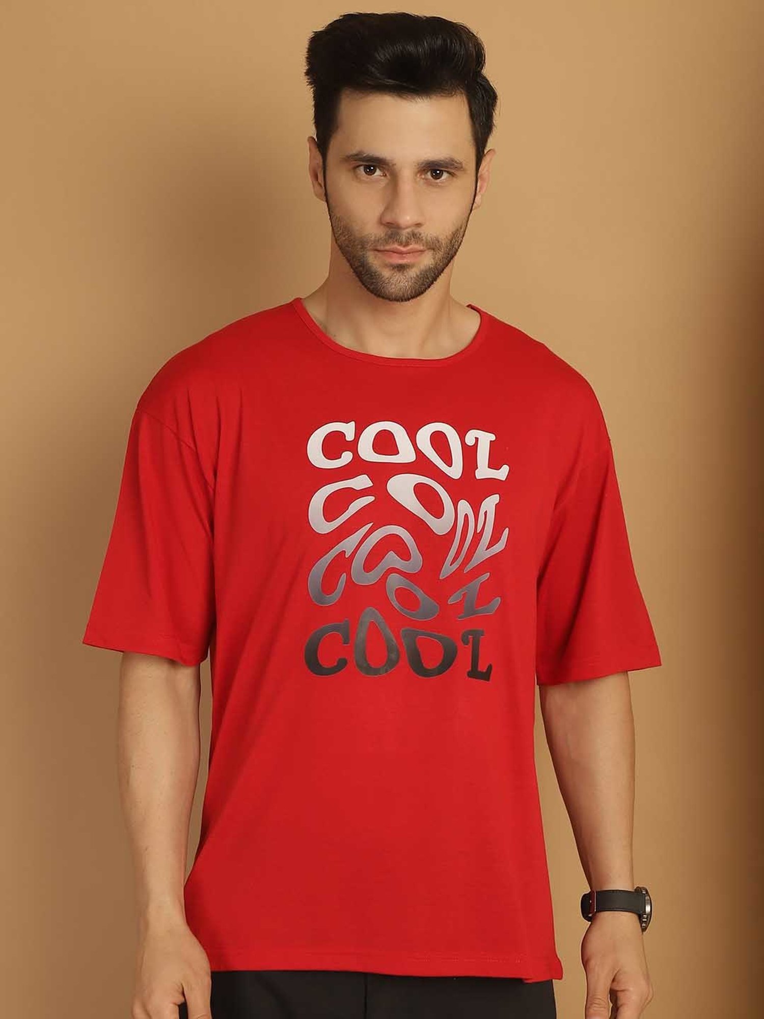 Vimal Jonney Multicolor Regular Fit Printed Crew T-Shirt - Pack of 3