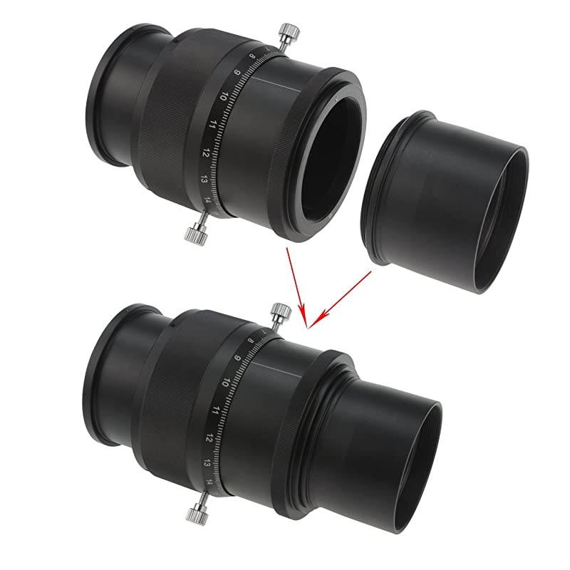 1.25" High Precision Double Helical Focuser with 0.05mm Scale for Telescope Lenses/Finder & Guidescope