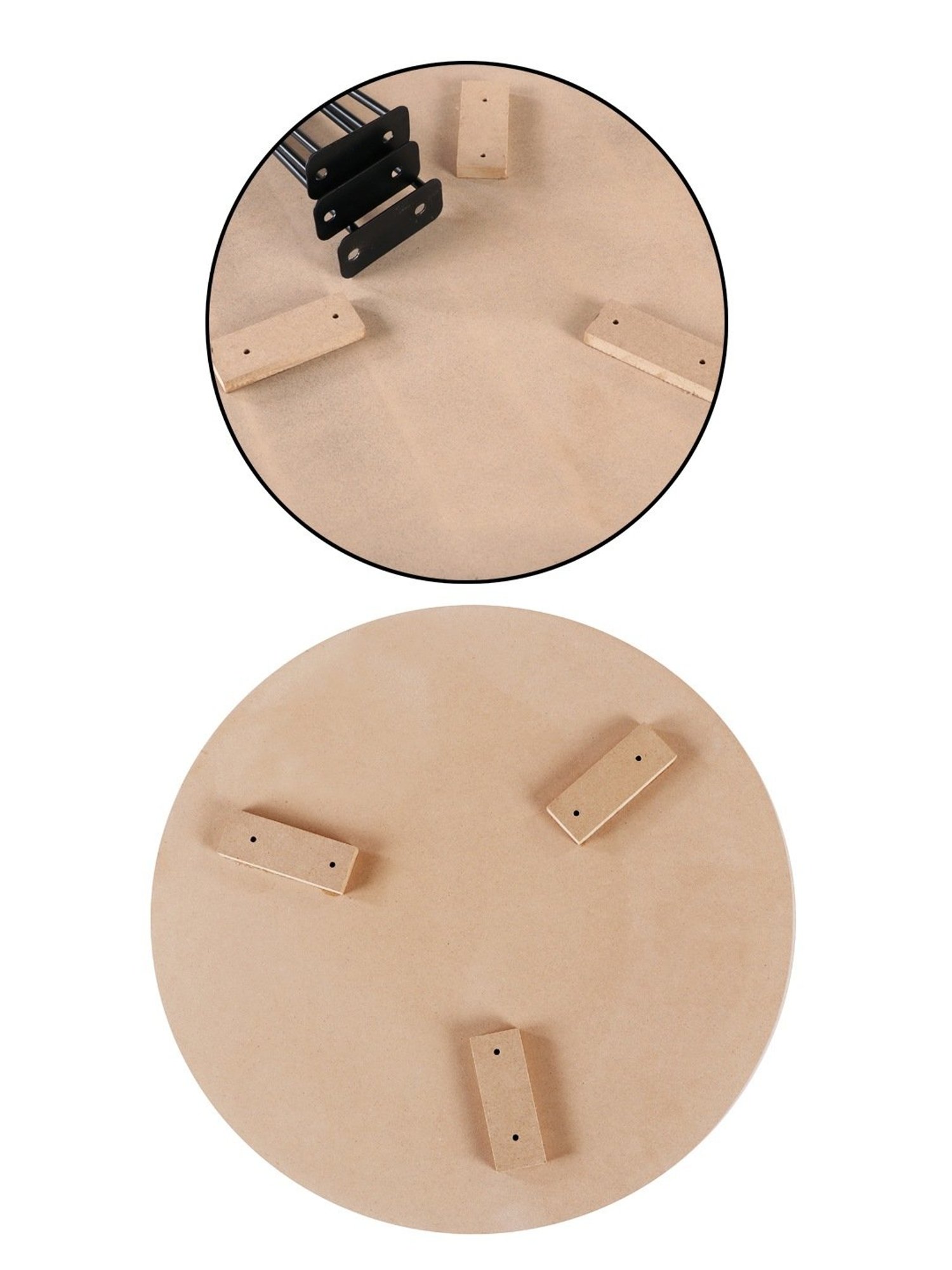 HOSTA HOMES Multicolor PVC Standard Size Detachable Table