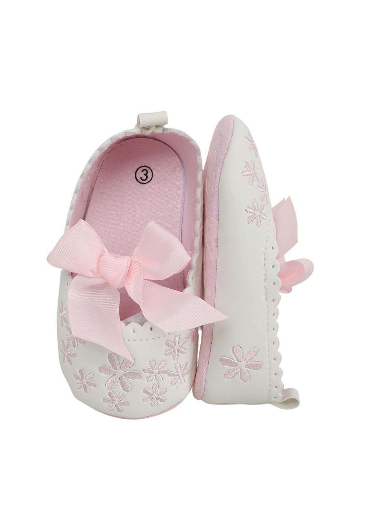 Baby Moo Kids White Casual Mary Jane Shoes