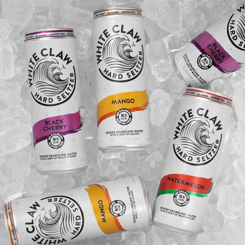 White Claw Hard Seltzer Variety Pack - 24pk/12 fl oz Slim Cans