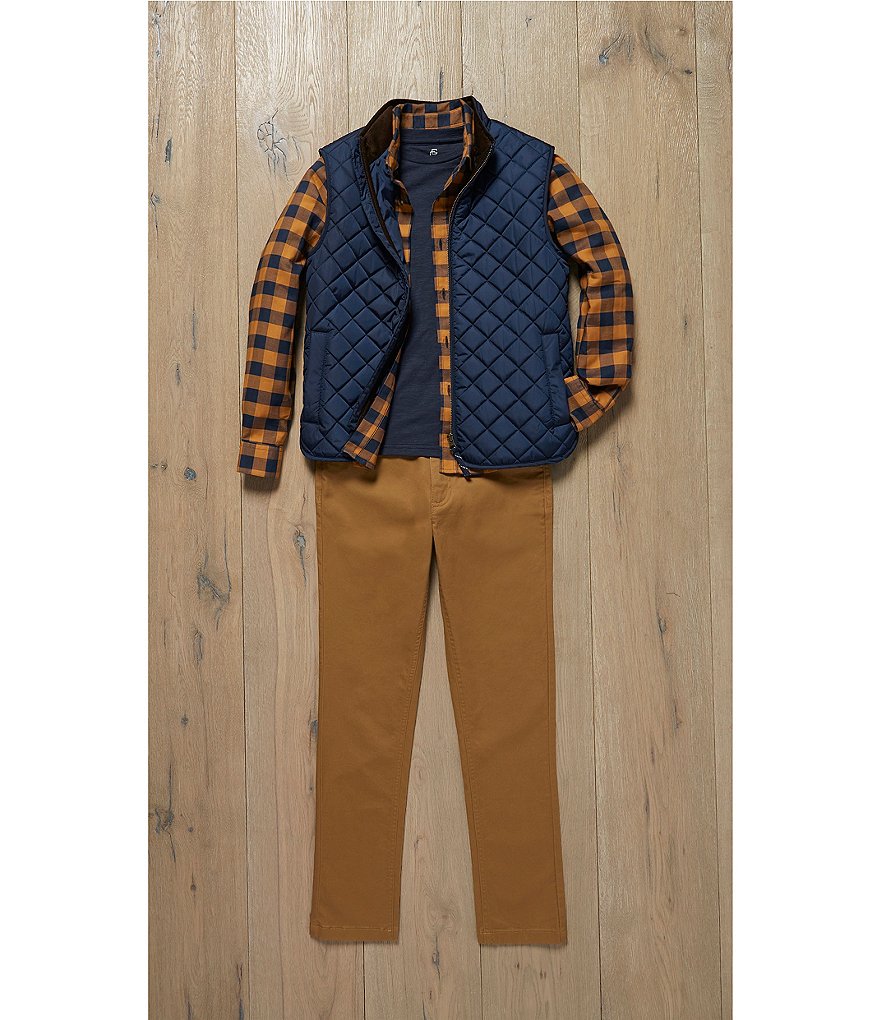 First Wave Big Boys 8-20 Brown Pleather Moto Jacket