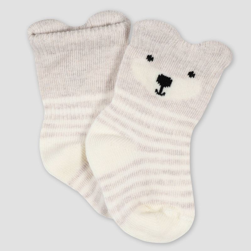 Gerber Baby Boys' 6pk Fox Jersey Wiggle Proof Socks - Blue 0-6M