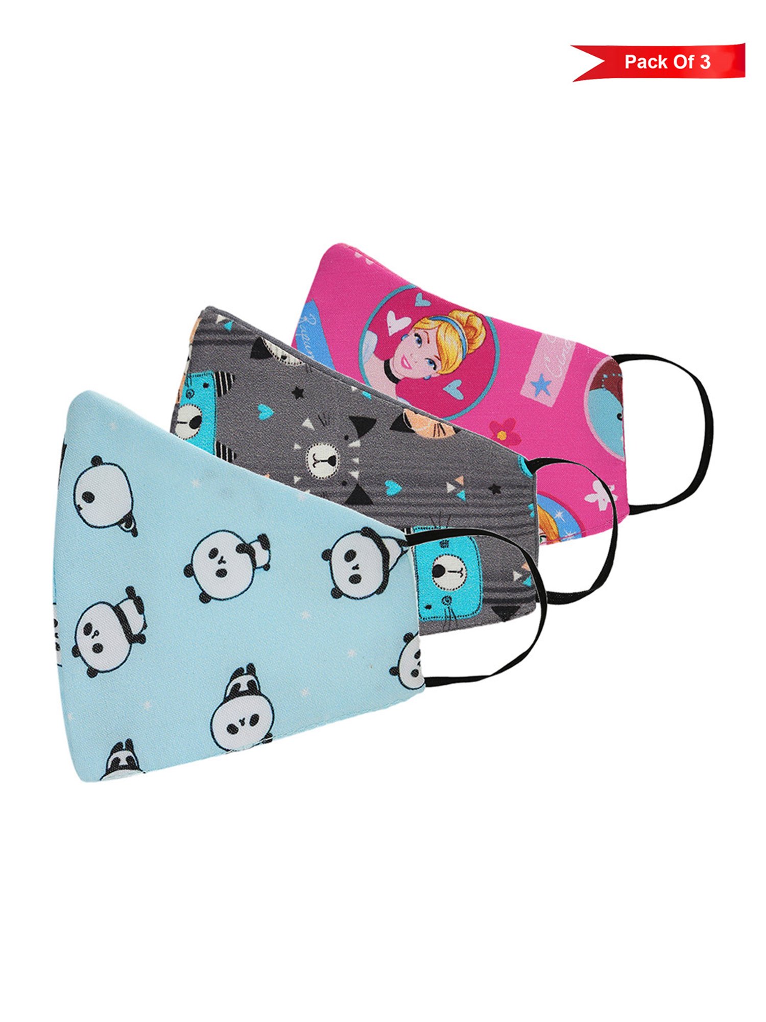 Tossido 3 Ply Anti Microbial Face Masks - Pack of 3