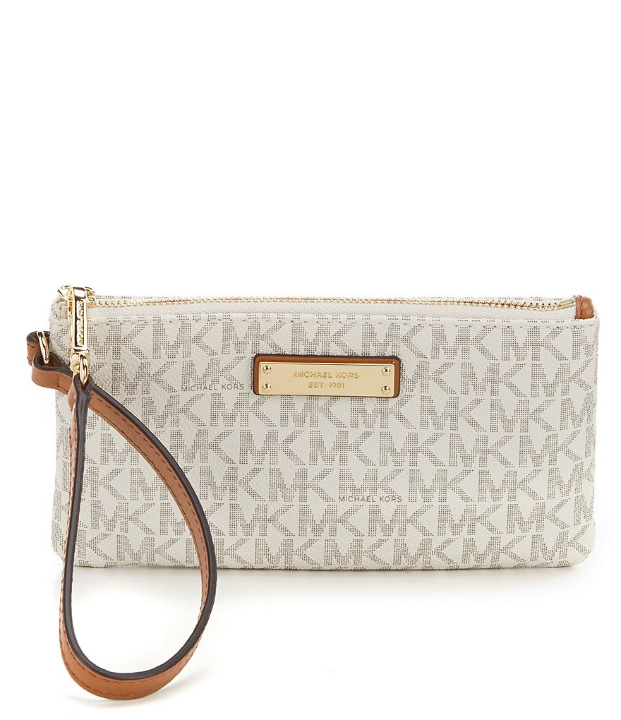 Michael Kors Jet Set Signature Medium Wristlet