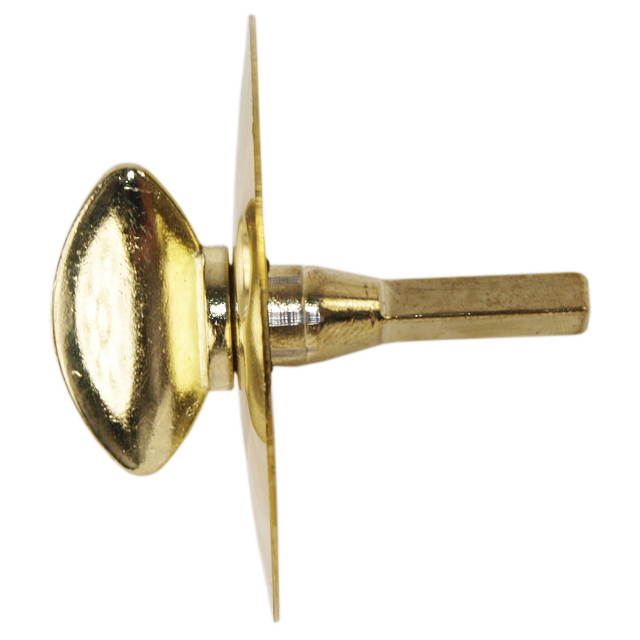Progressive 77/3 Brass US3 Solid Brass Round Plate With Thumb Turn