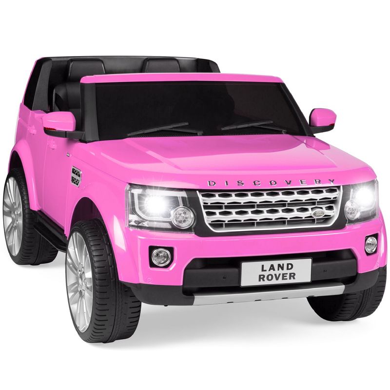 Best Choice Products 12V 3.7 MPH 2-Seater Licensed Land Rover Ride On Car Toy w/ Parent Remote Control - Pink