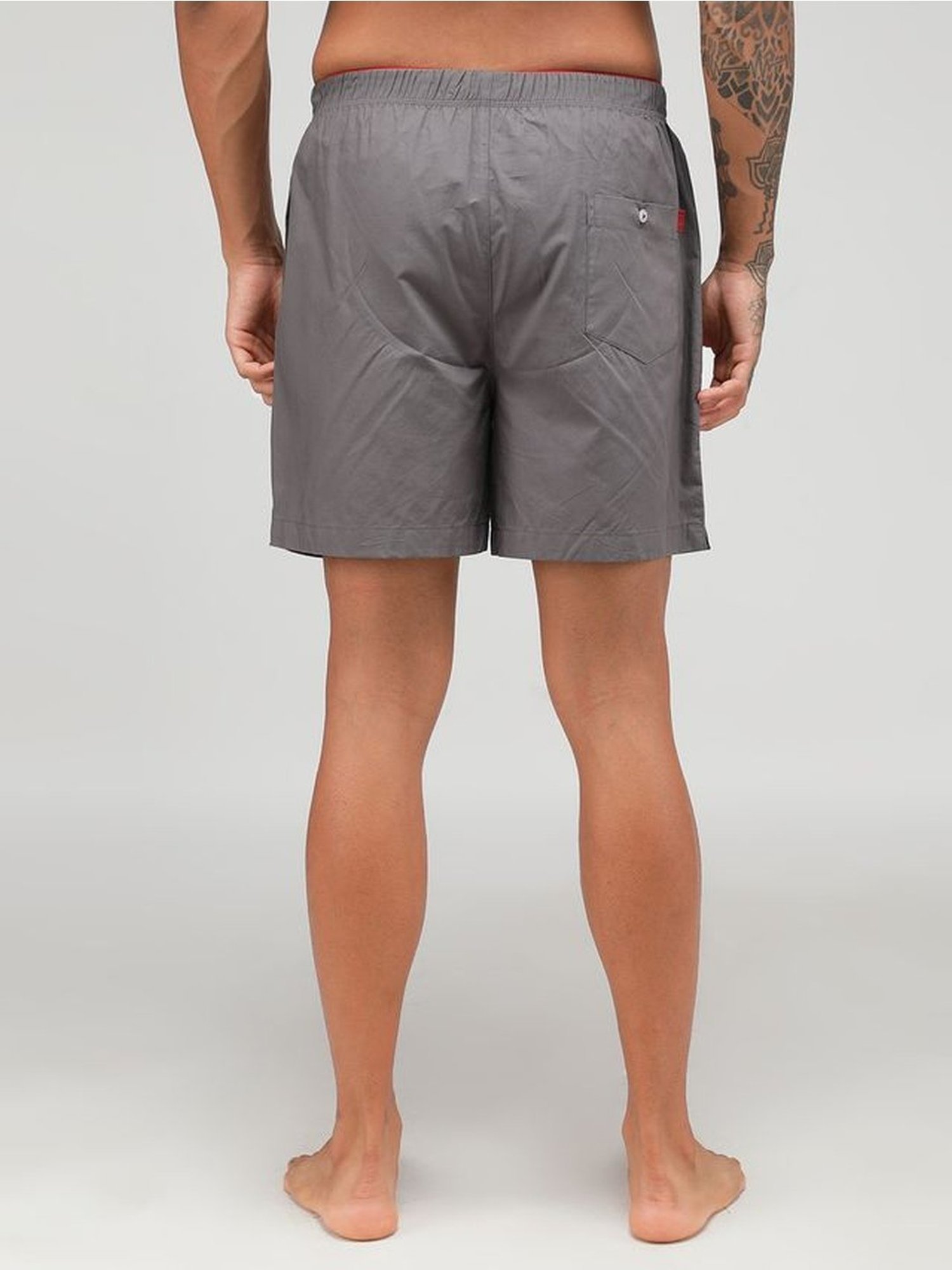 Zoiro Charcoal Cotton Regular Fit Printed Boxers