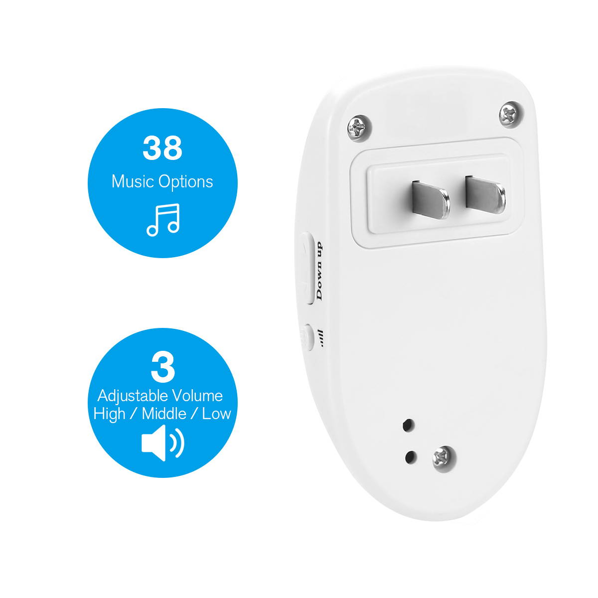 IR Sensor Welcome Doorbell Electronic Induction Doorbell Advertising Guide (Black)