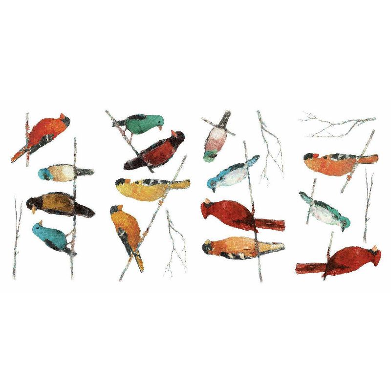 Song Birds Peel and Stick Wall Decal - RoomMates