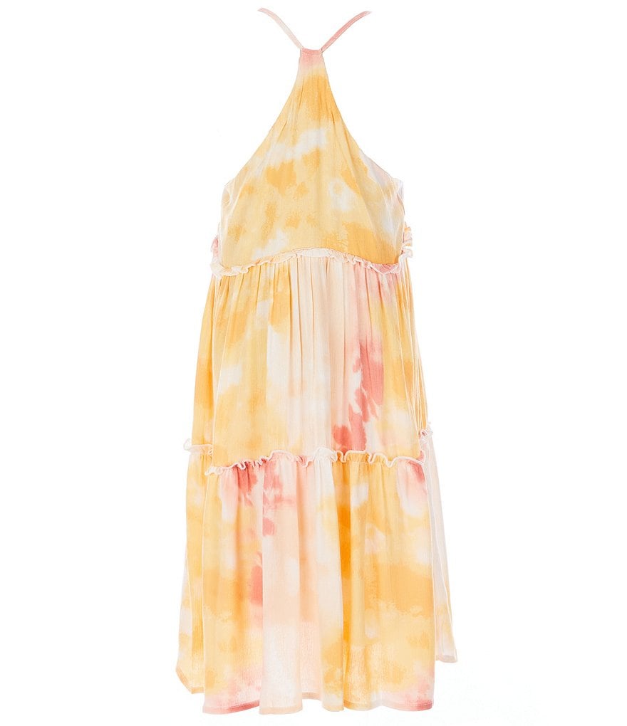 Angie Big Girls 7-14 Stripe Ruffle-Hem Maxi Dress