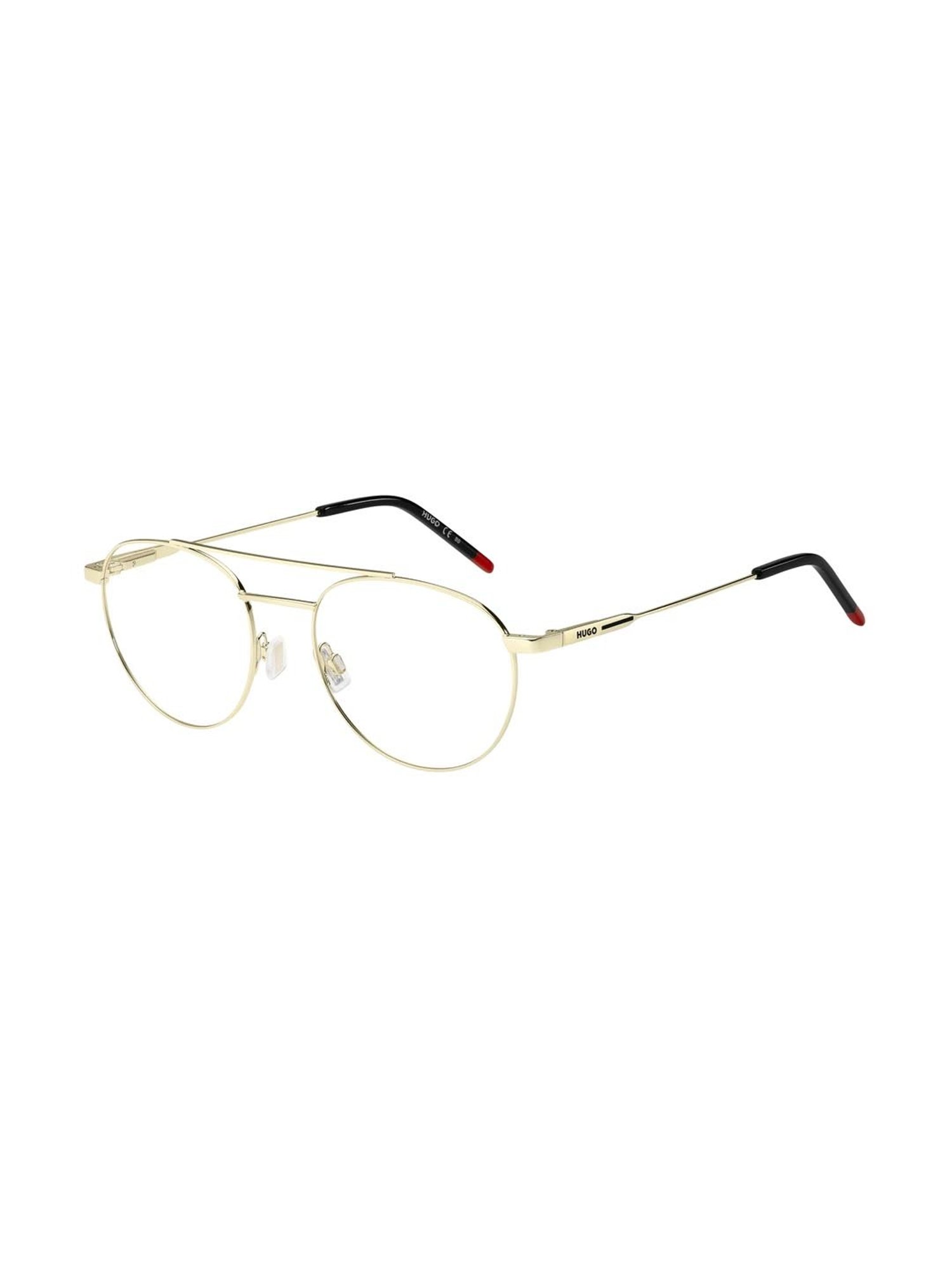 HUGO Gold Aviator Eye Frames for Men