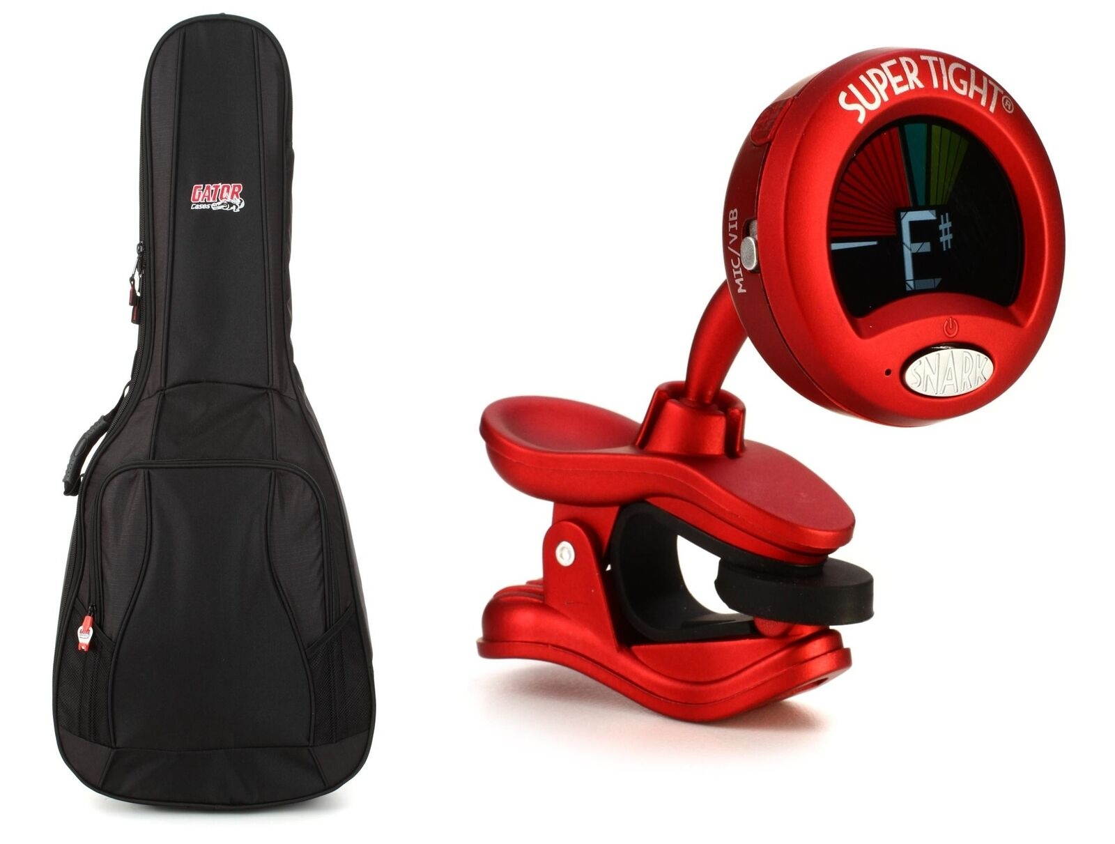 Gator 4G Series Gig Bag - Acoustic Guitars + Snark ST-2 Clip-on Super Tight