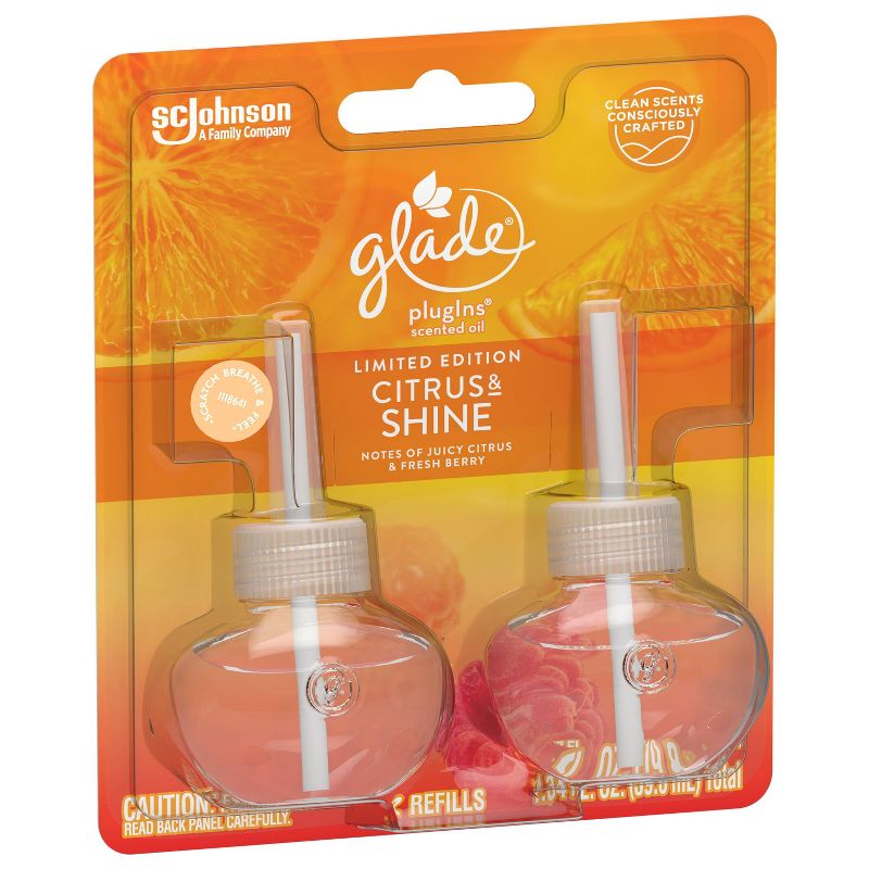 Glade Citrus Shine PlugIns Refill - 2ct